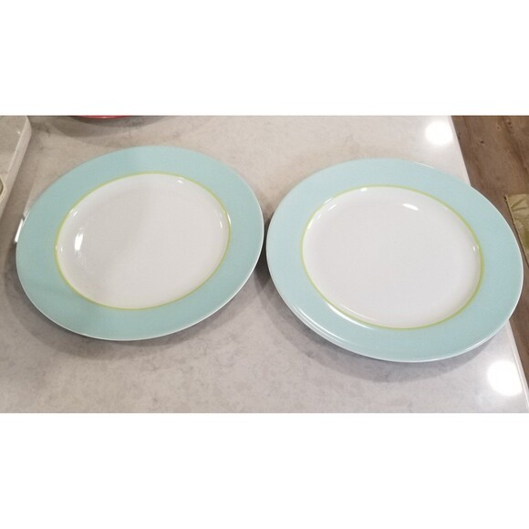 Pair of porcelain dinner plates approx 11" vintage - Picture 7 of 10